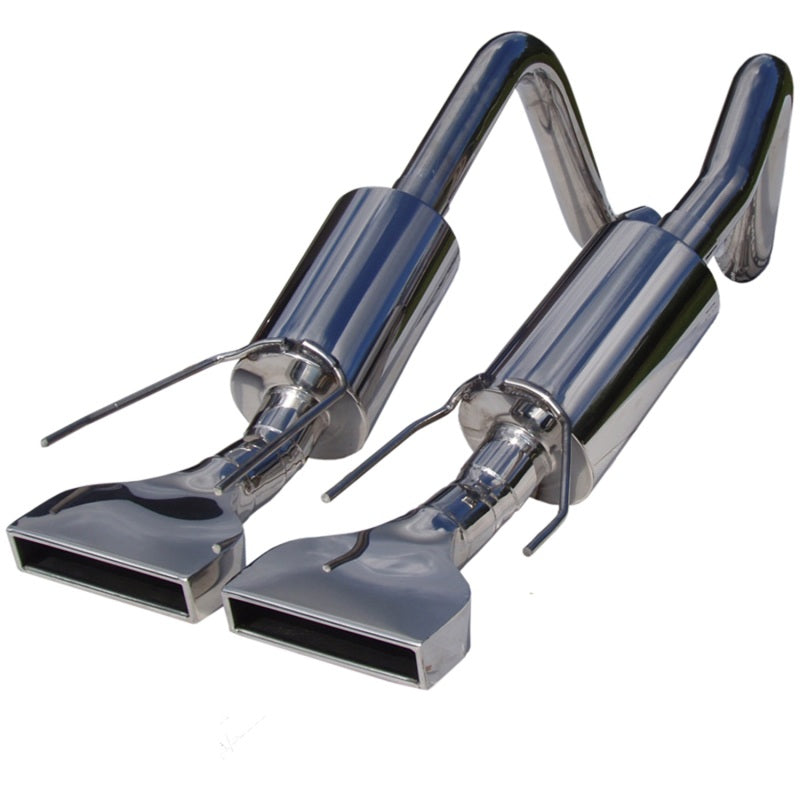 MBRP 2005-2008 Chev Corvette Dual Muffler Axle Back Rectangular Tips-SR1 Performance