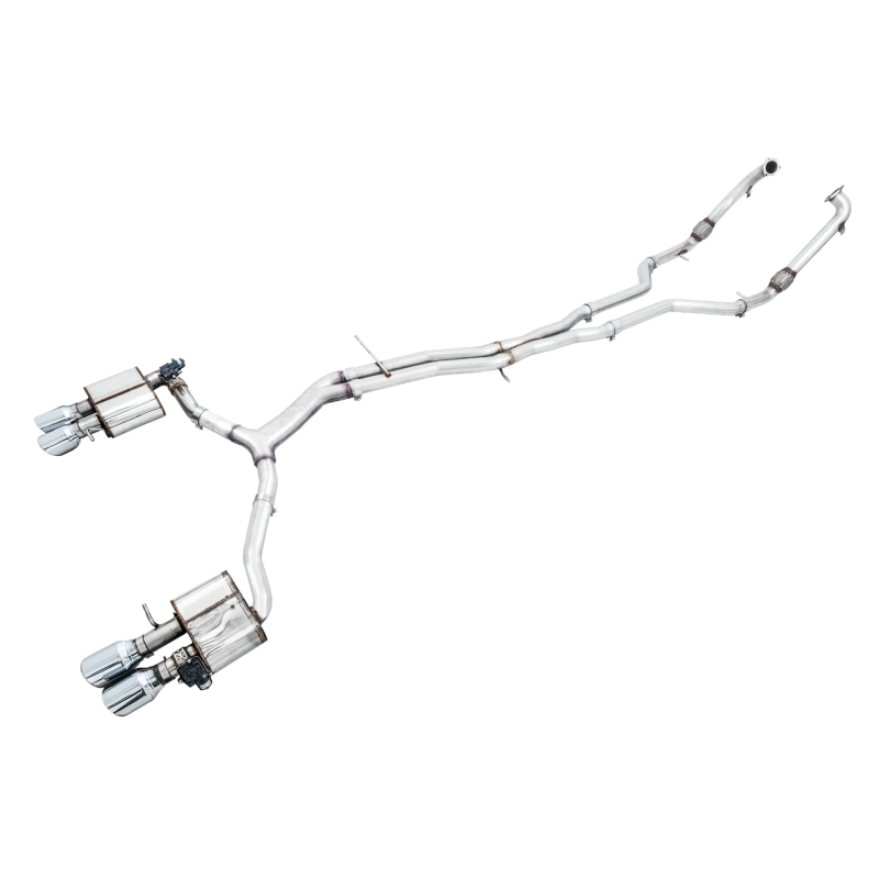 AWE Tuning Audi B9 S5 Sportback SwitchPath Exhaust - Non-Resonated (Silver 102mm Tips)-SR1 Performance