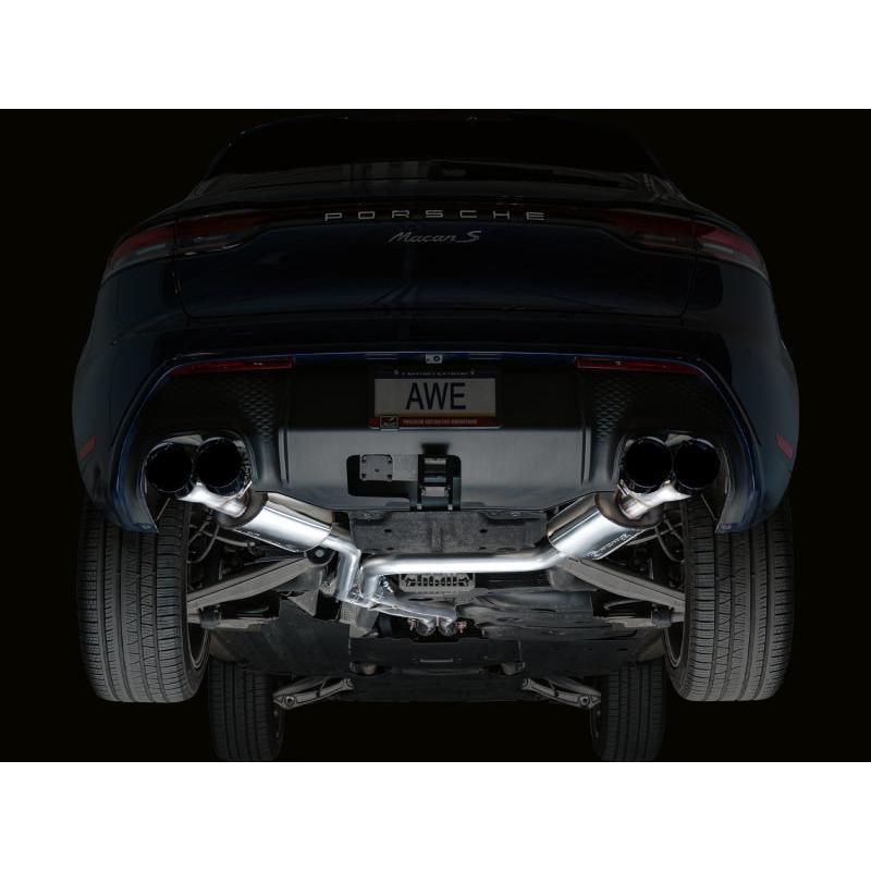 AWE Tuning 19-21 Porsche Macan 3.0T/2.9TT Touring Edition Catback Exhaust w/ Diamond Black Tips-SR1 Performance