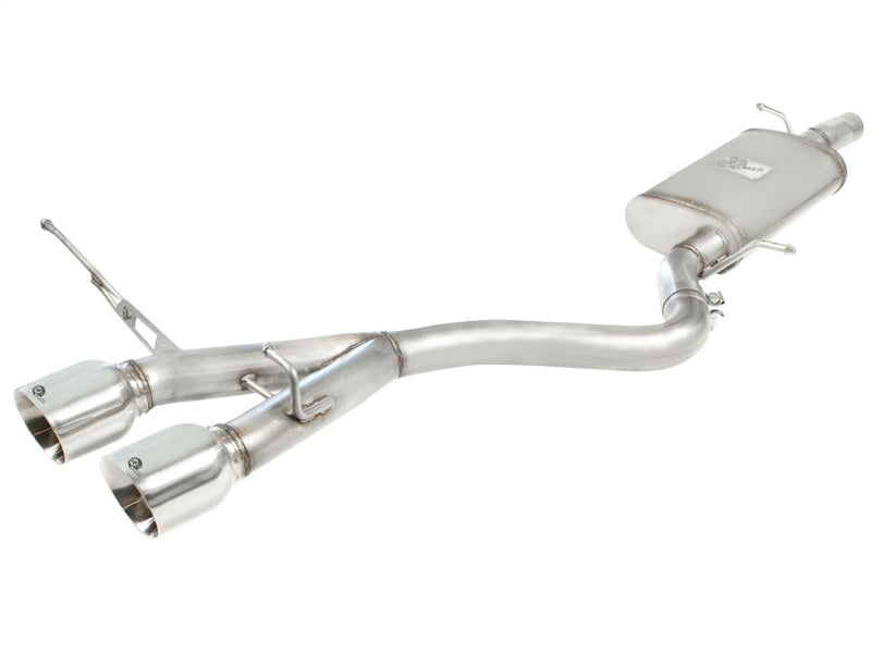 aFe MACHForce XP 2-1/2in SS-304 Cat-Back Exhausts w/ Polished Dual Tips 2008 VW Golf R32 V6-3.2L MKV-SR1 Performance