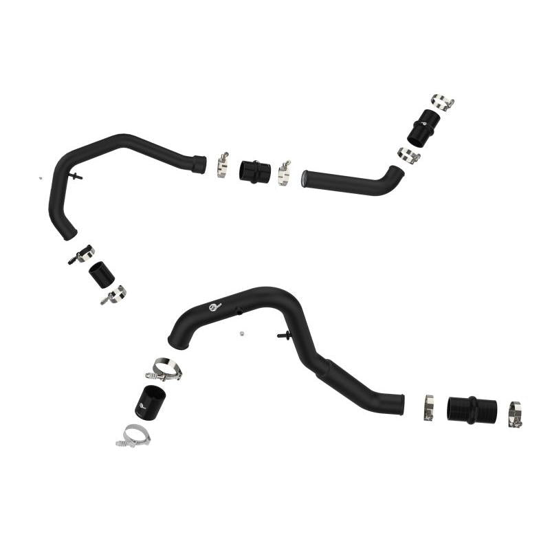 aFe Bladerunner Intercooler Hot Charge Pipe Black 2-2.5in 2021+ Ford F-150 V6-2.7L (tt)-SR1 Performance