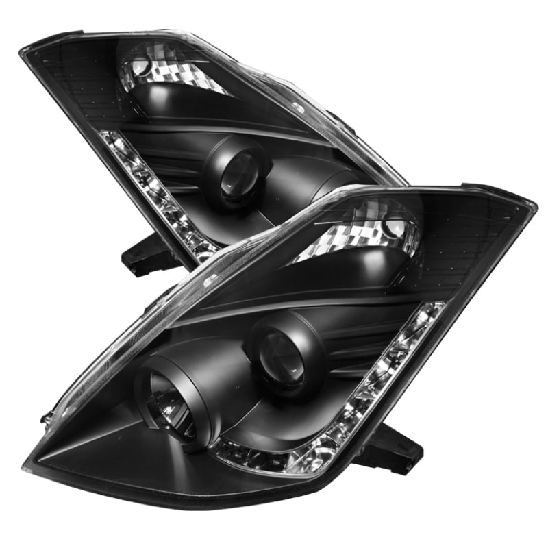 Spyder Nissan 350Z 06-08 Projector Headlights Xenon/HID Model- DRL Blk PRO-YD-N350Z06-HID-DRL-BK-SR1 Performance
