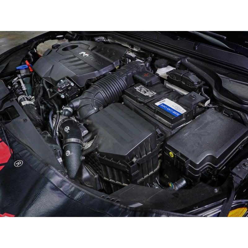aFe 19-22 Hyundai Veloster N L4 2.0L (t) BladeRunner 2-3/4in Aluminum Cold Charge Pipe - Black-SR1 Performance