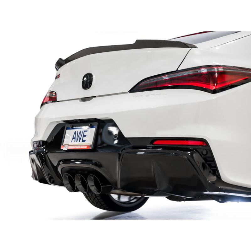 AWE Tuning 2024 Acura Integra Type S DE5 FWD Track Edition Exhaust w/ Triple Diamond Black Tips-SR1 Performance