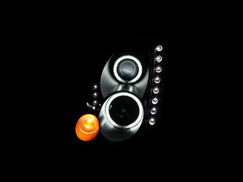 ANZO 2003-2007 Infiniti G35 Projector Headlights w/ Halo Black (CCFL) (HID Compatible)-SR1 Performance