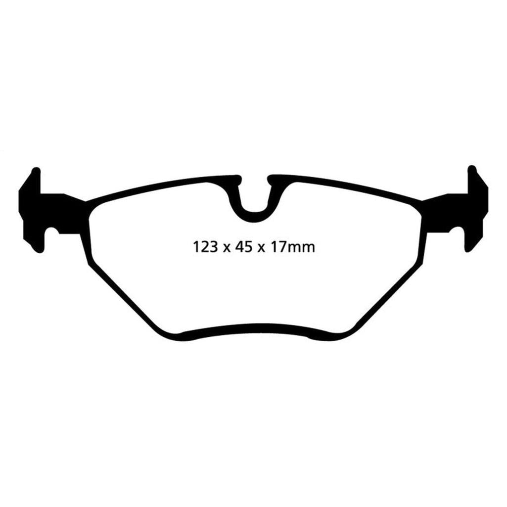 EBC Redstuff Ceramic Low Dust Rear Brake Pads for BMW Z3 1999-2003