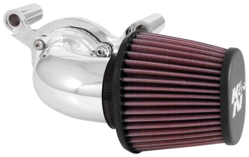 K&N 01-15 Harley-Davidson Touring 96 / 103 / 08-15 Bright Aircharger Performance Intake-SR1 Performance