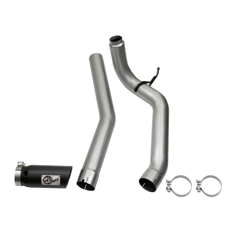 aFe LARGE Bore HD DPF-Back SS Exhaust w/ Black Tip 2016 Nissan Titan XD V8-5.0L (td)-SR1 Performance