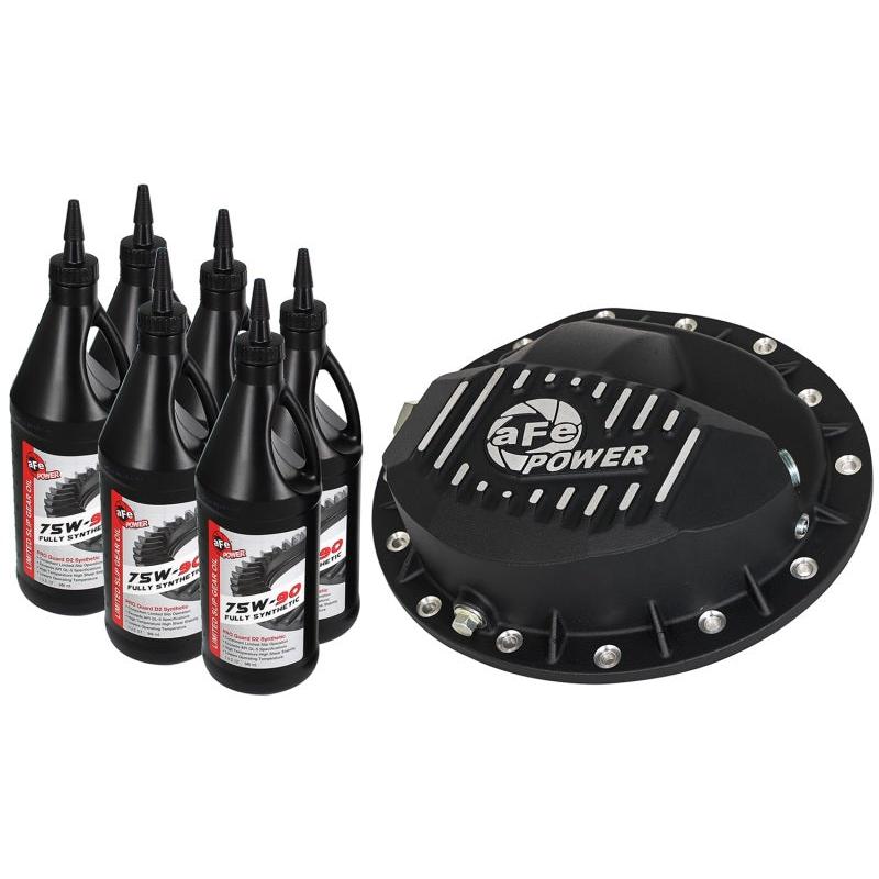aFe Power Cover Diff Front Machined w/ 75W-90 Gear Oil Dodge Diesel Trucks 03-11 L6-5.9/6.7L-SR1 Performance