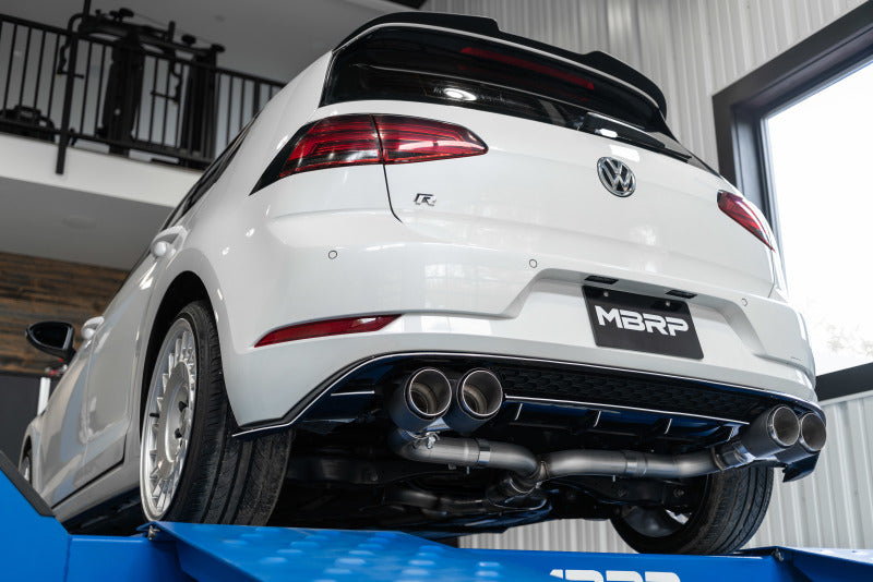 MBRP 15-19 VW Golf R MK7/MK7.5 3in T304 Cat Back Exhaust w/ Carbon Fiber Tips-SR1 Performance