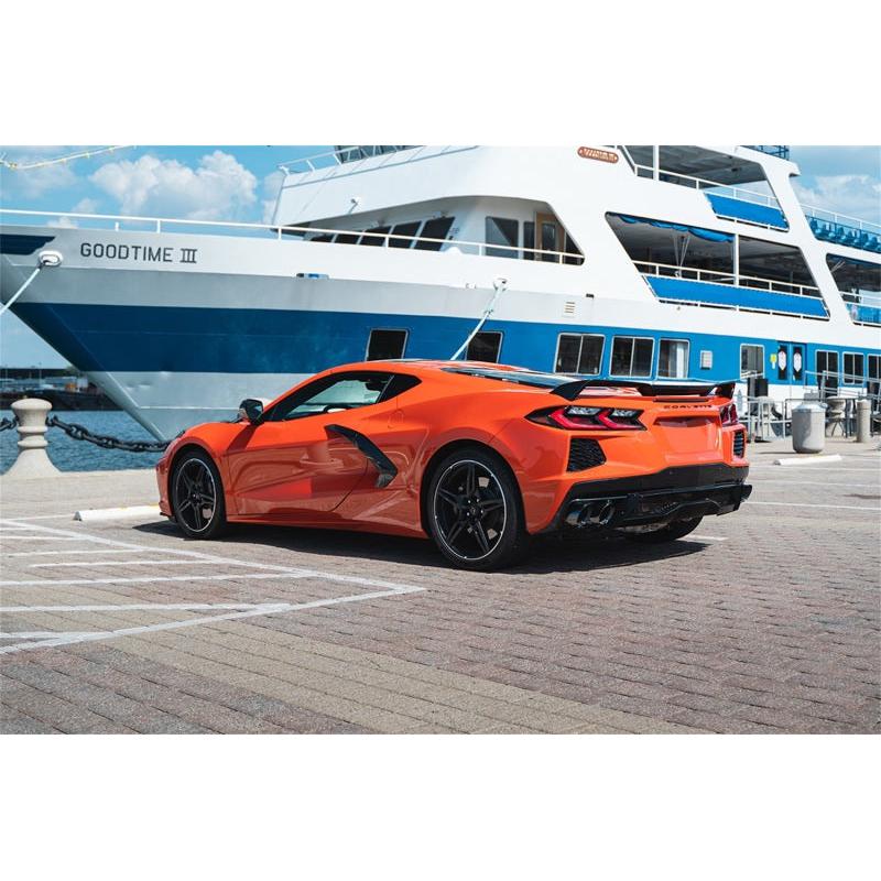 Corsa 2020-24 Corvette C8 3in Xtreme Cat-Back Exhaust 4.5in Black Quad Tips - Deletes stock AFMValve-SR1 Performance