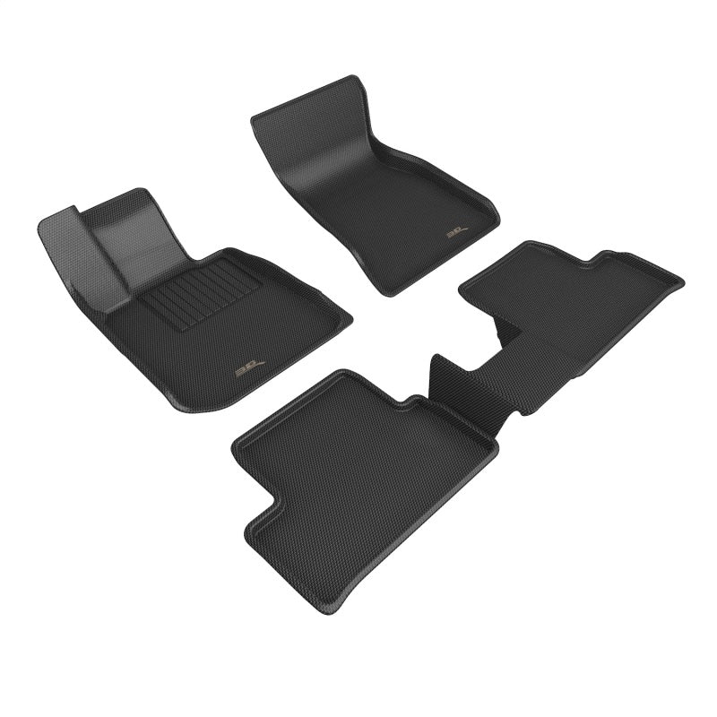 3D MAXpider 22-23 BMW i4 (G2 6) R1 R2 Floor Mat - Kagu Black-SR1 Performance