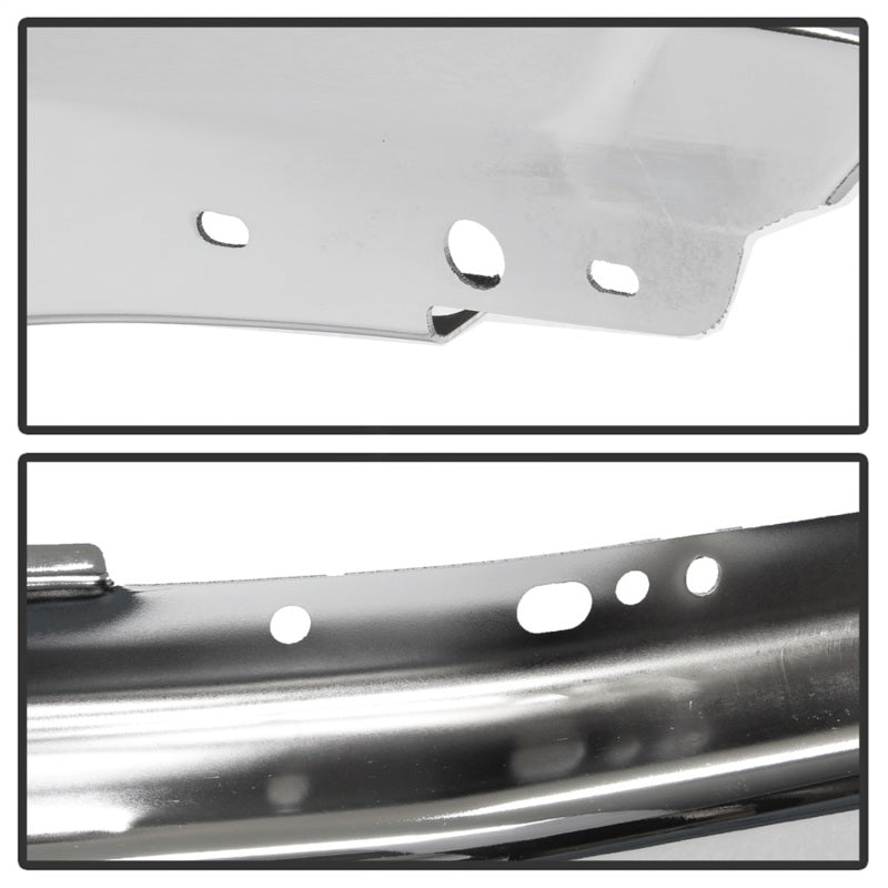 Spyder Ford F150 09-14 w/Fog Light Hole w/o Harley Model Front Bumper - Chrome (OEM 9L3Z17757B)-SR1 Performance