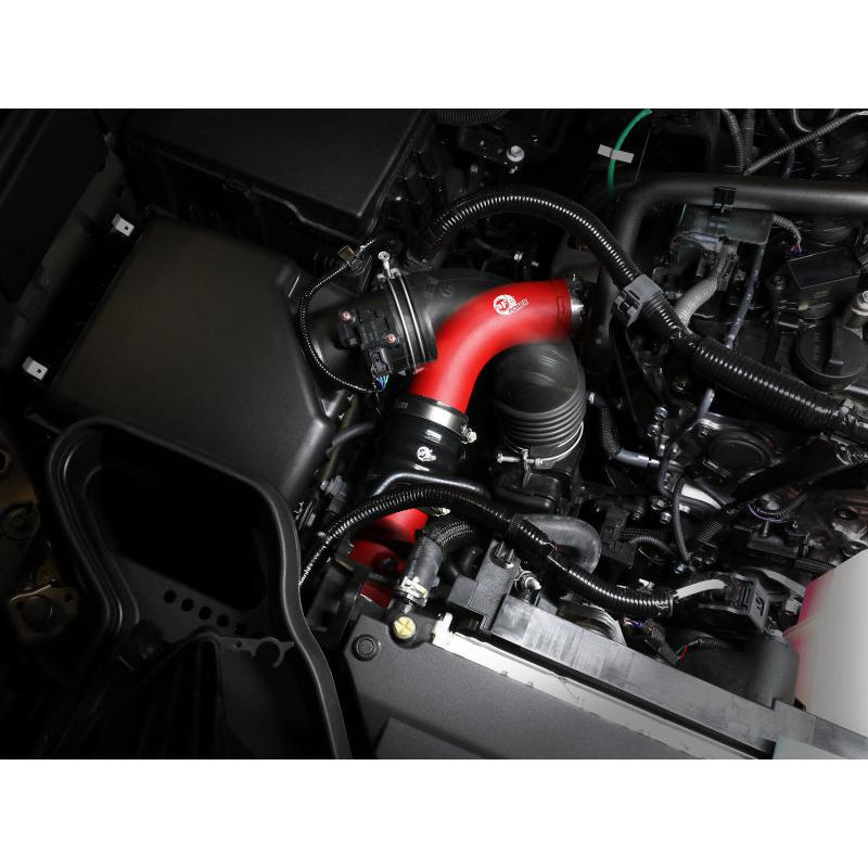 aFe 2024+ Toyota Tacoma BladeRunner 2.5in & 3in Aluminum Hot & Cold Charge Pipe Kit - Red-SR1 Performance