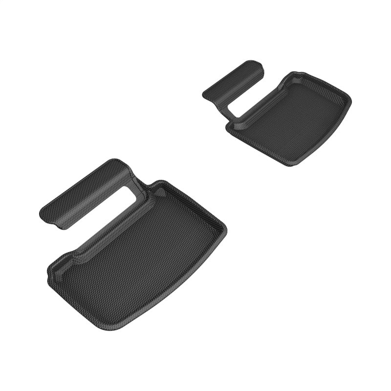 3D MAXpider 20-23 Porsche Taycan (9J1) Kagu Rear Floor Mat - Black-SR1 Performance