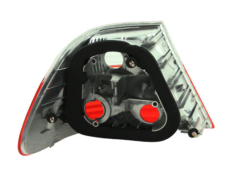ANZO 2000-2003 BMW 3 Series E46 Taillights Red/Clear-SR1 Performance