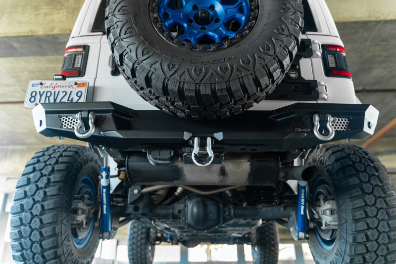 DV8 Offroad 2018 Jeep Wrangler JL MTO Series Rear Bumper with Optional Tire Carrier - Heavy-Duty Off-Road Protection