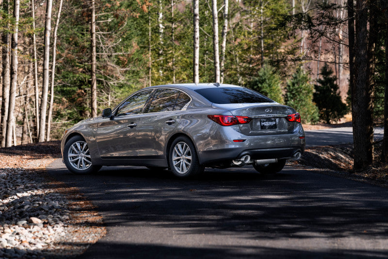 MBRP 16-22 Infiniti Q50 3.0L RWD/AWD 3in Cat-Back Dual Split Rear Street Version T304-SR1 Performance
