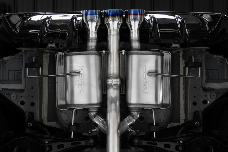 MBRP 23-24 Honda Civic Type R 2.0L T304 SS 3in Cat-Back Exhaust Triple Center Outlet w/ Burnt Tips-SR1 Performance