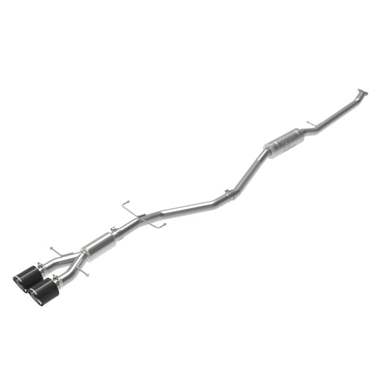 aFe Takeda 2.5in 304SS Cat-Back Exhaust System w/ Carbon Tips 17-20 Honda Civic Si Sedan I4 1.5L-SR1 Performance