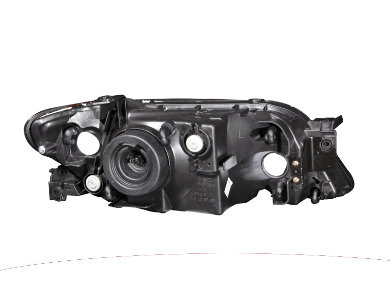 ANZO 2001-2003 Mazda Protege Crystal Headlights Black-SR1 Performance
