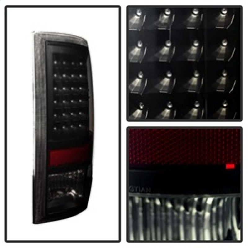Xtune Dodge Ram 1500 09-14 LED Tail Lights Incandescent Model Only Black Smoke ALT-JH-DR09-LED-BKSM-SR1 Performance