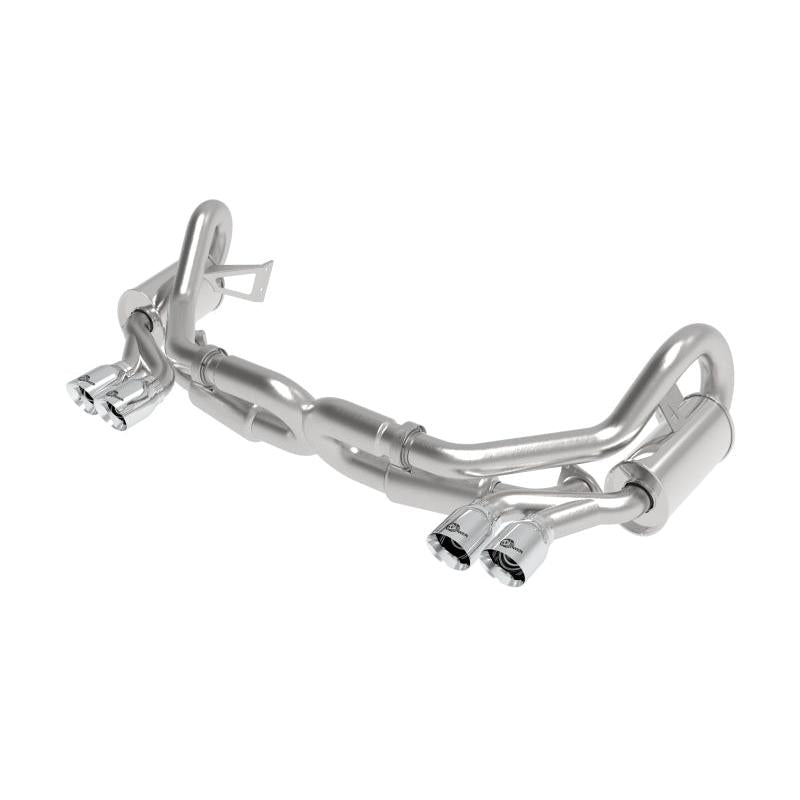 aFe MACHForce XP 12-16 Porsche 911 Carrera H6-3.8L SS-304 Cat-Back Exhaust w/ Polished Quad Tips-SR1 Performance