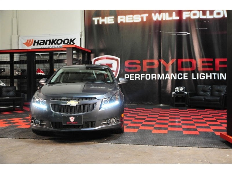 Spyder Chevy Cruze 11-14 Projector Headlights LED Halo -DRL Blk High H1 Low H7 PRO-YD-CCRZ11-DRL-BK-SR1 Performance