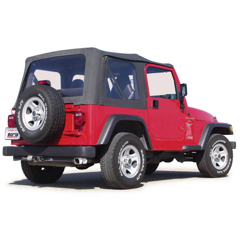 Borla 00-06 Jeep Wrangler Sport/SE/X/Rubicon Sahara 2.5L/4cyl 4.0L/6cyl SS Catback Exhaust-SR1 Performance