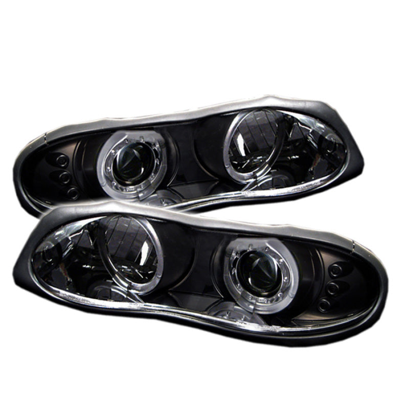 Spyder Chevy Camaro 98-02 Projector Headlights LED Halo LED Blk - Low H1 PRO-YD-CCAM98-HL-BK-SR1 Performance
