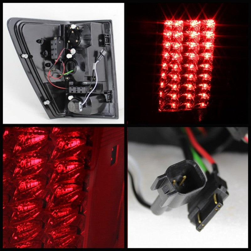 Spyder Jeep Grand Cherokee 07-10 LED Tail Lights Red Clear ALT-YD-JGC07-LED-RC-SR1 Performance