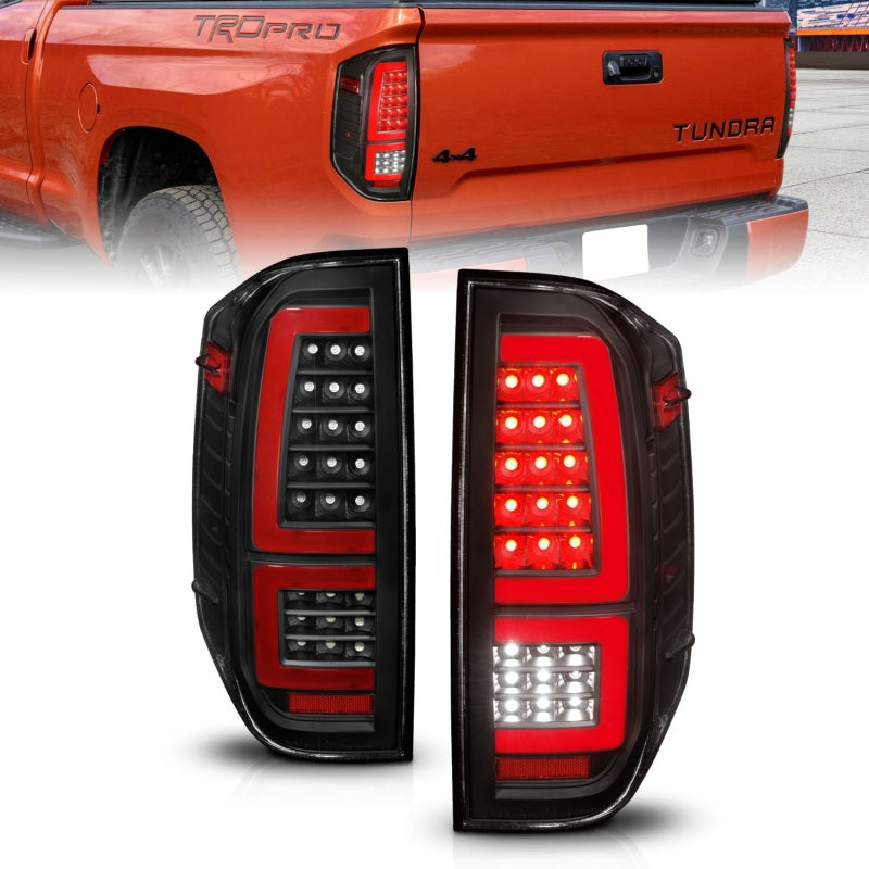 ANZO 2014-2021 Toyota Tundra LED Taillights Black Housing/Clear Lens-SR1 Performance