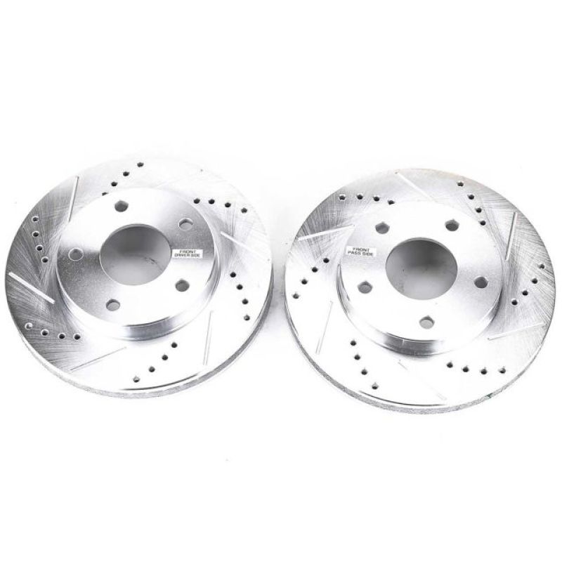Power Stop 97-05 Chevrolet Blazer Front Evolution Drilled & Slotted Rotors - Pair-SR1 Performance