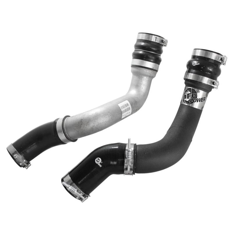 aFe BladeRunner 3in Black Intercooler Tube Cold Side w/ Couplings & Clamps 13-14 Dodge RAM 6.7L (td)-SR1 Performance