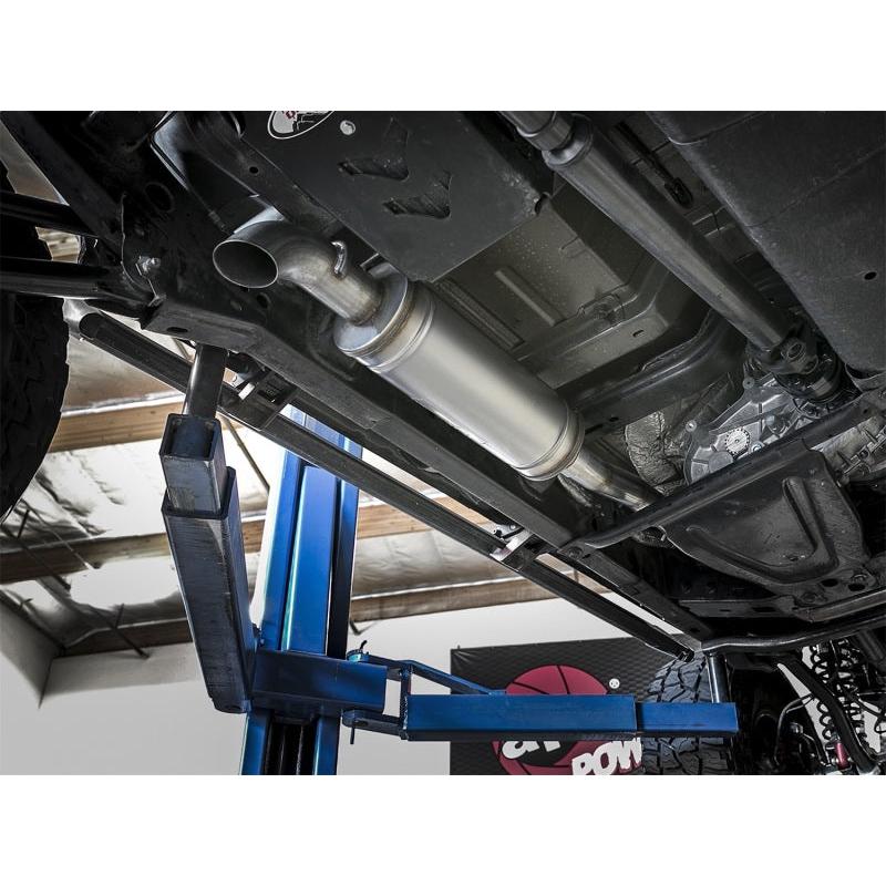 aFe Rock Basher 3in 409 SS Cat-Back Turn-Down Exhaust 12-18 Jeep Wrangler (JK) V6 3.6L/ 07-11 3.8L-SR1 Performance