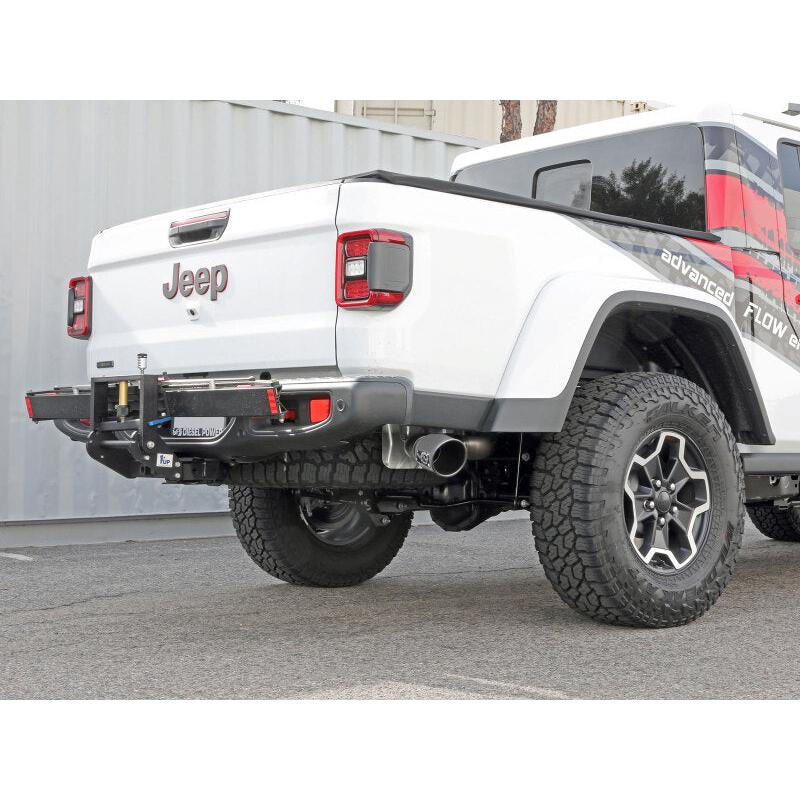 aFe 2021+ Jeep Gladiator V6-3.0L (td) Vulcan Series 3in 304 SS DPF-Back Exhaust System - Polishd Tip-SR1 Performance