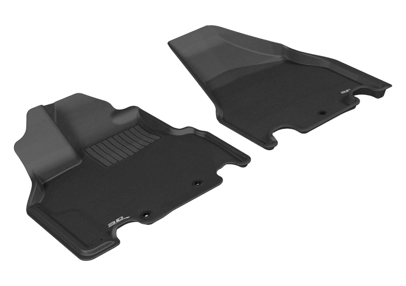 3D MAXpider 2011-2017 Honda Odyssey EX Kagu 1st Row Floormat - Black-SR1 Performance