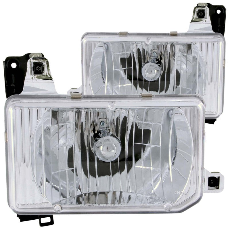 ANZO 1988-1989 Nissan Hardbody Crystal Headlights Chrome-SR1 Performance