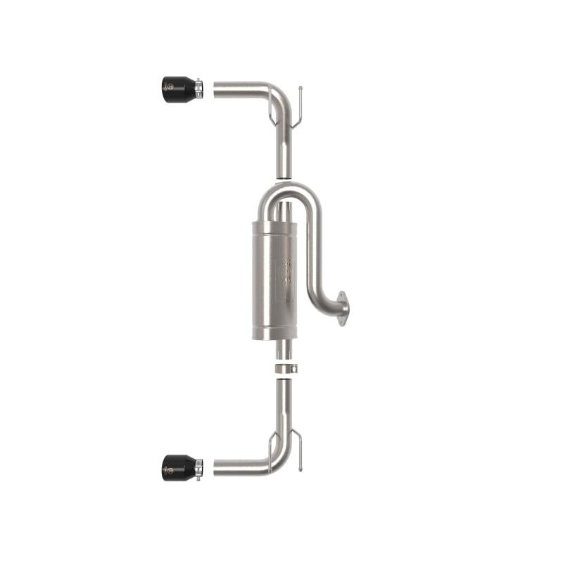 aFe 19-22 Mazda 3 L4 2.5L Takeda 3in to 2-1/2in 304 Stainless Steel Axle-Back Exhaust w/ Black Tip-SR1 Performance