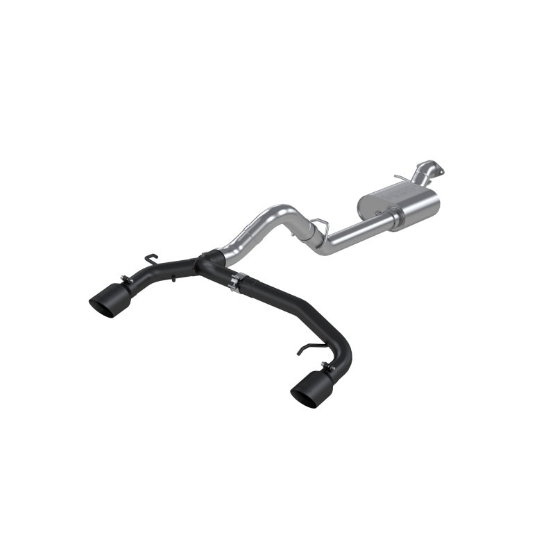 MBRP 21-22 Ford Bronco 2.3/2.7L EcoBoost 2/4-Dr 3in Catback Dual Split Rear Exit BLK AL-SR1 Performance
