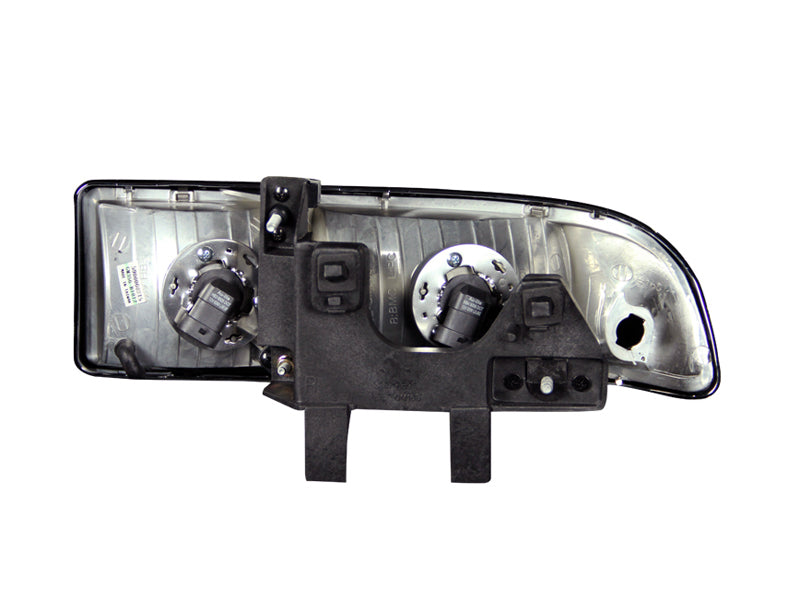 ANZO 1998-2005 Chevrolet S-10 Crystal Headlights Black-SR1 Performance