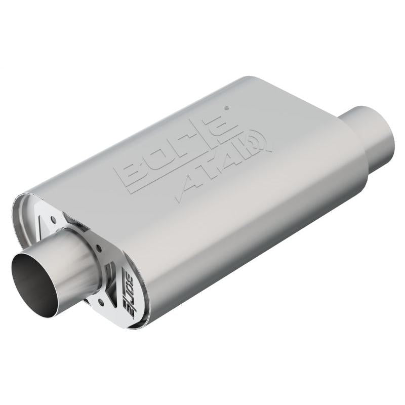 Borla CrateMuffler SBC Hot 350/383 3 inch Offset/Center 14in x 4.35in x 9in Oval Muffler-SR1 Performance