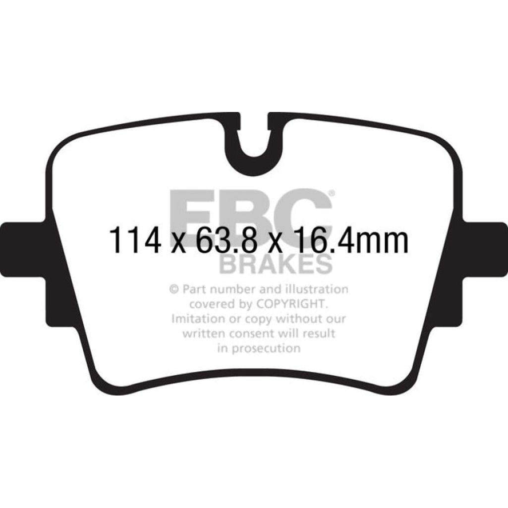 EBC Yellowstuff Rear Brake Pads for Jaguar F-Type 2014-2019 – High-Performance Street and Track Use