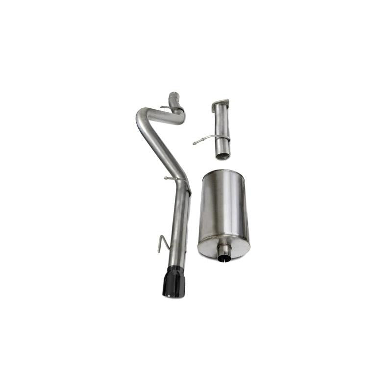 Corsa 2006-2008 Chevrolet Trailblazer SS 6.0L V8 Black Sport Cat-Back Exhaust-SR1 Performance