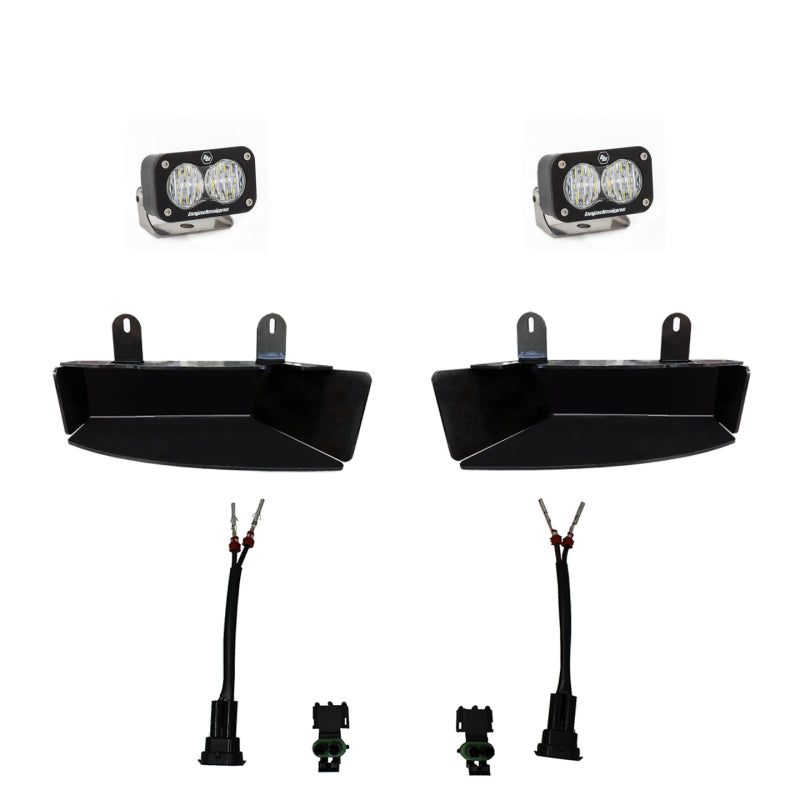 Baja Designs 2019+ Ram 2500/3500 S2 Sport Fog Pocket Kits - White-SR1 Performance