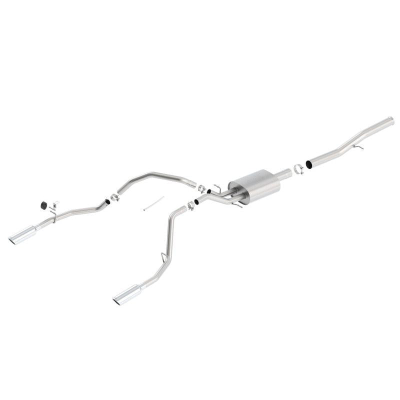 Borla 14 Silv/Sierra 1500 EC Std/CC Short 143.5in WB ATAK Single Split Rear Exit Cat-Back Exhaust-SR1 Performance