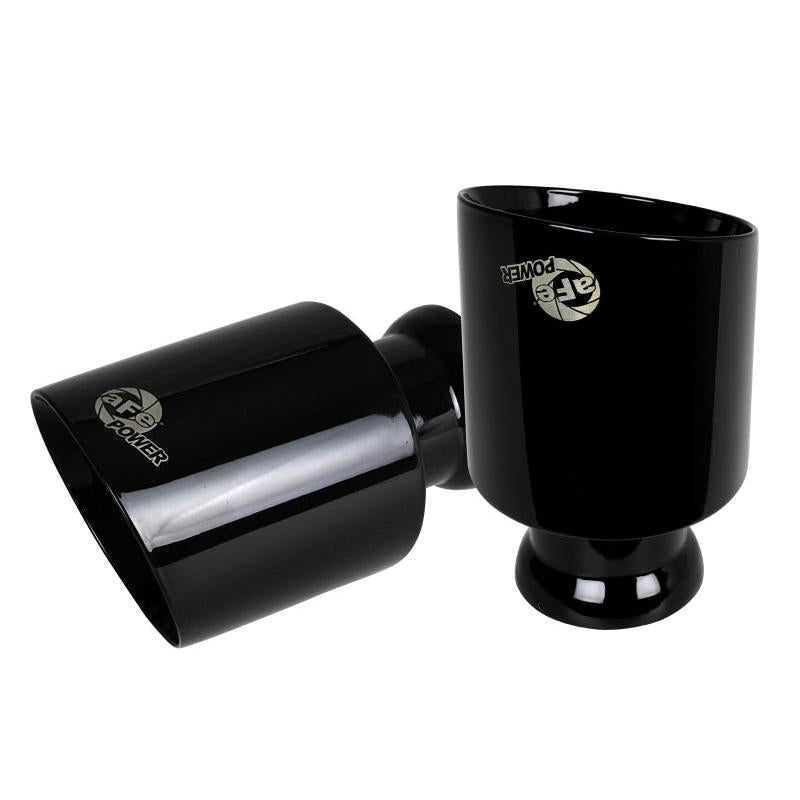 aFe MACH Force-XP 4-1/2in Black OE Replacement Exhaust Tips - 15-19 Dodge Charger/Hellcat-SR1 Performance