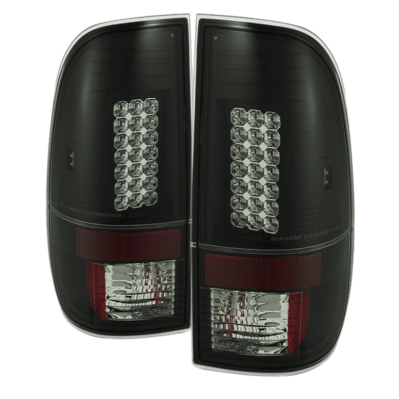 Spyder Ford F150 side 97-03/F250 Super Duty 99-07 LED Tail Lights Blk Smke ALT-YD-FF15097-LED-BSM-SR1 Performance