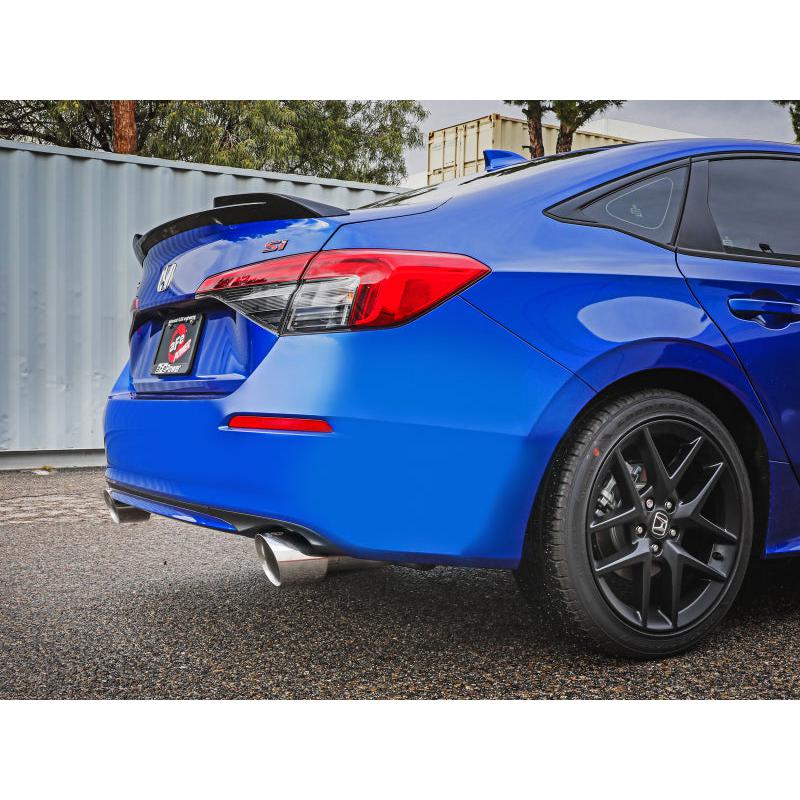 aFe 22-23 Honda Civic Si L4 1.5L (t) Takeda 2.5in to 3in 304 SS Cat-Back Exhaust w/ Polished Tips-SR1 Performance
