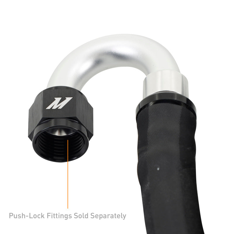 Mishimoto Push Lock Hose, Black, -10AN, 240in Length-SR1 Performance